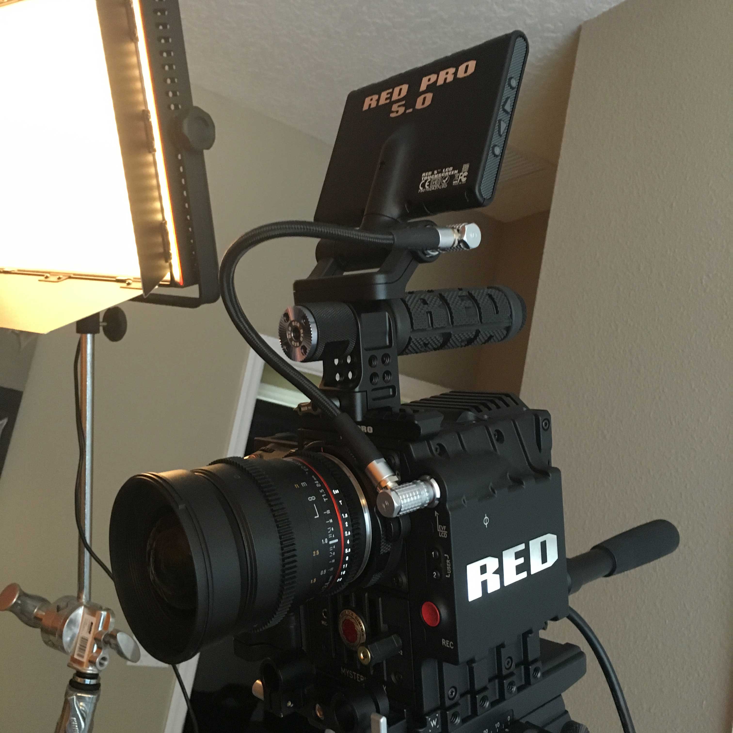 Camera and lighting tests with the Red Epic 