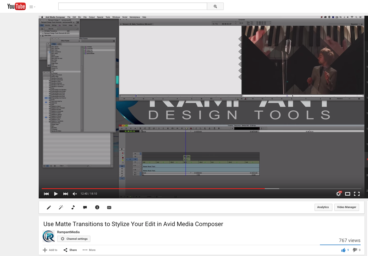 Use Matte Transitions to Stylize Your Edit in Avid Media Composer