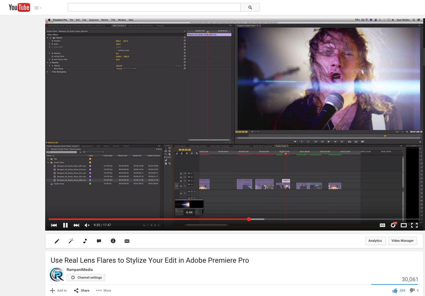 Use Real Lens Flares to Stylize Your Edit in Adobe Premiere Pro
