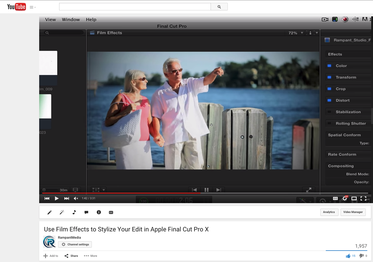 Use Film Effects to Stylize Your Edit in Apple Final Cut Pro X